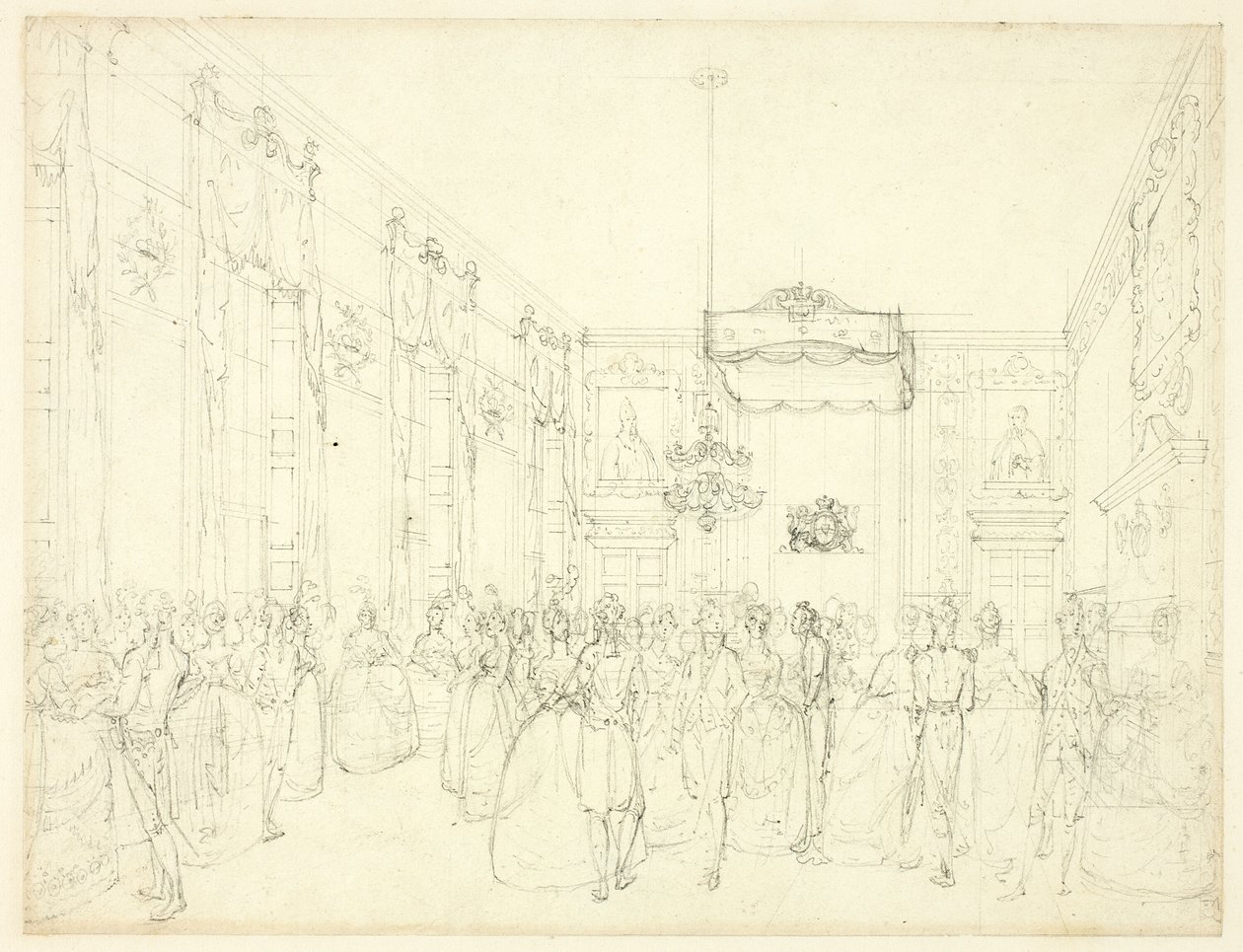 Estudio para sala de dibujo, St. James, de Microcosm of London de Augustus Charles Pugin