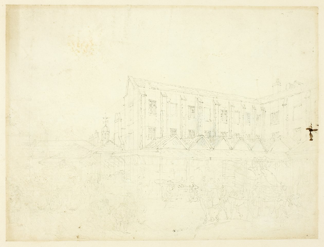 Estudio para Leaden Hall Market, de Microcosm of London de Augustus Charles Pugin