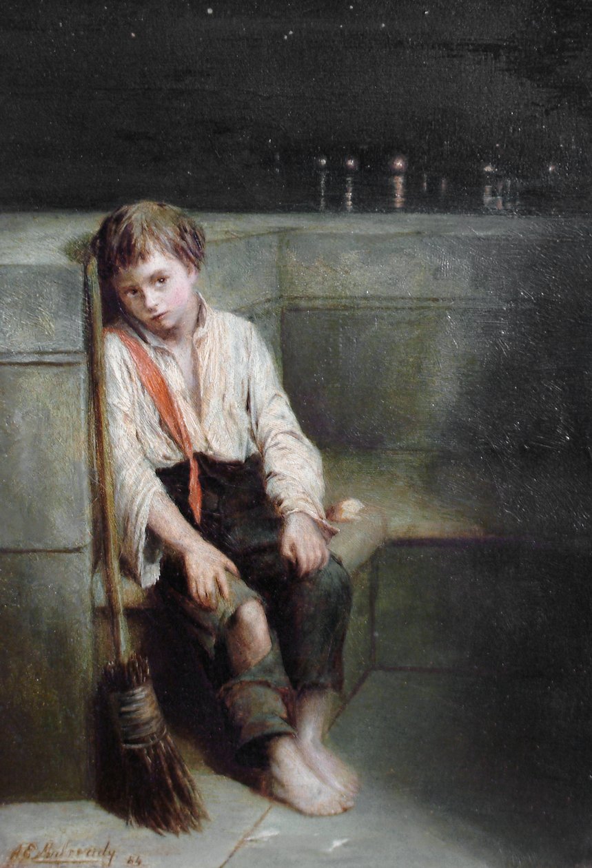 A London Jo - el final del día de Augustus Edwin Mulready
