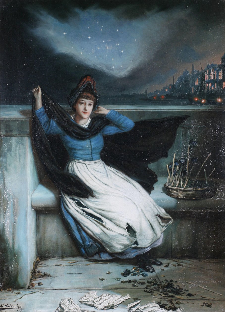 El cierre del día - Se agotan las entradas de Augustus Edwin Mulready