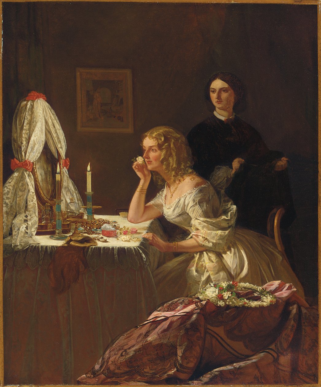 Una joven en su tocador de Augustus Leopold Egg