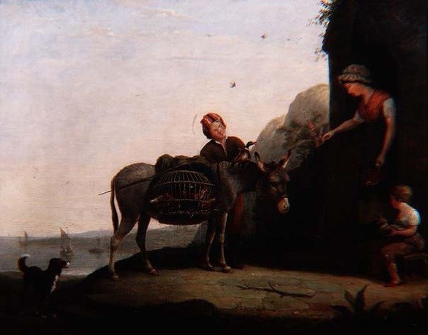 Negociando por Aves de Corral de Augustus Wall Callcott