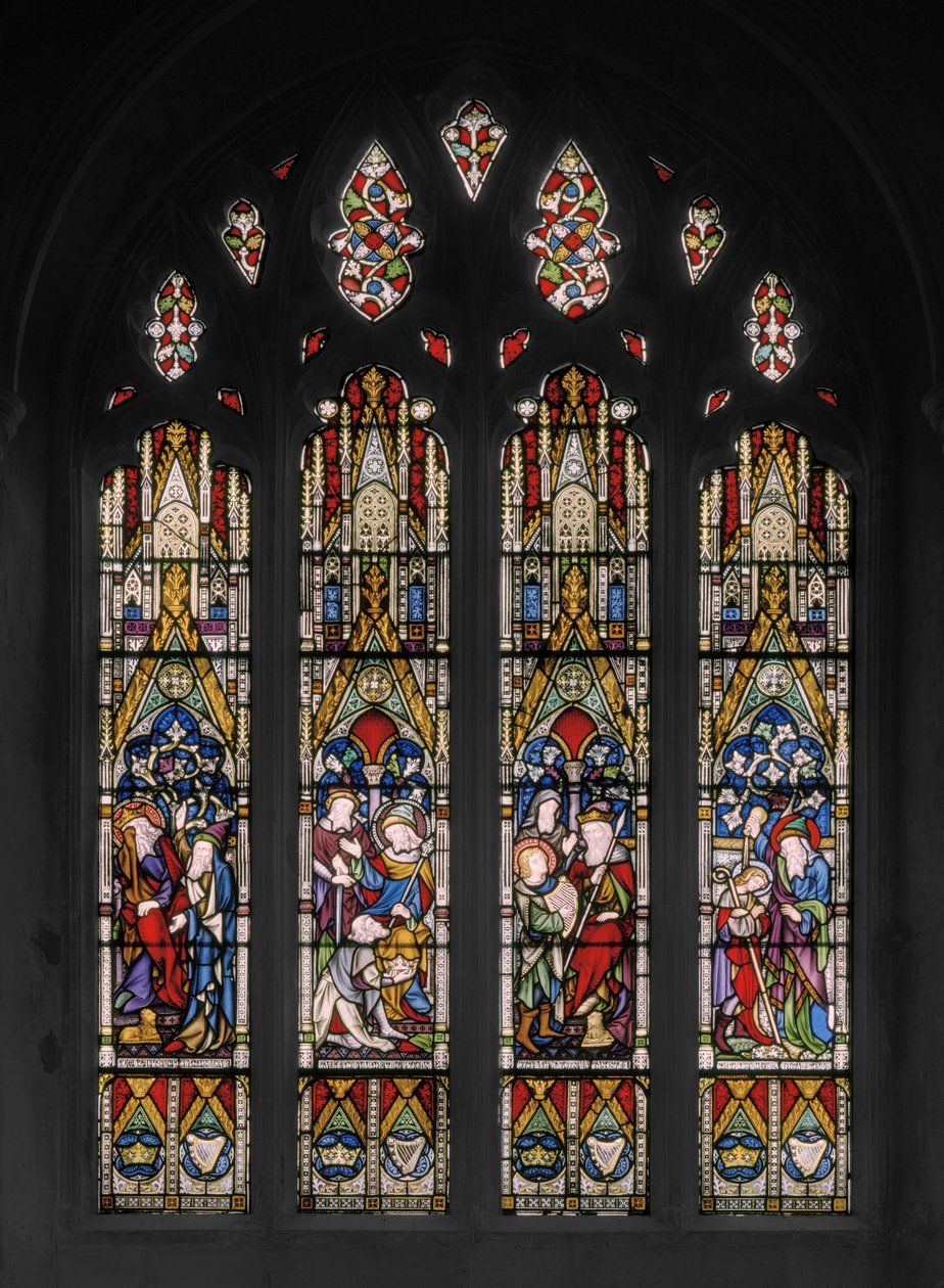 Escenas Bíblicas de David y Saúl de Augustus Welby Northmore Pugin