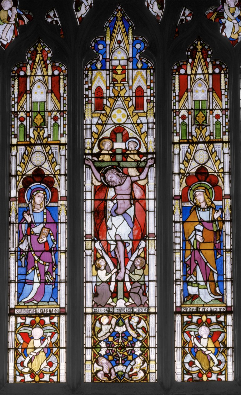 Crucifixión con Santos de Augustus Welby Northmore Pugin