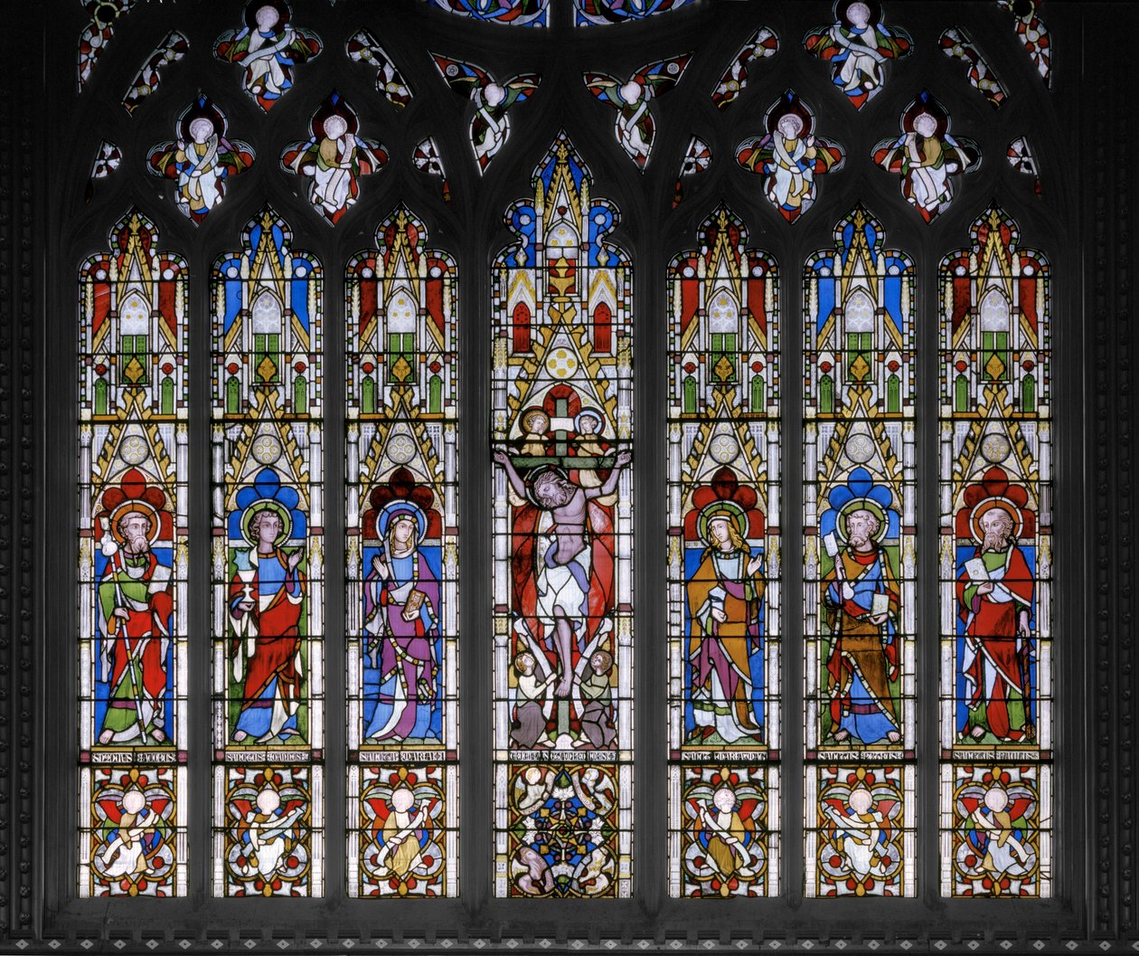 Crucifixión con Santos de Augustus Welby Northmore Pugin