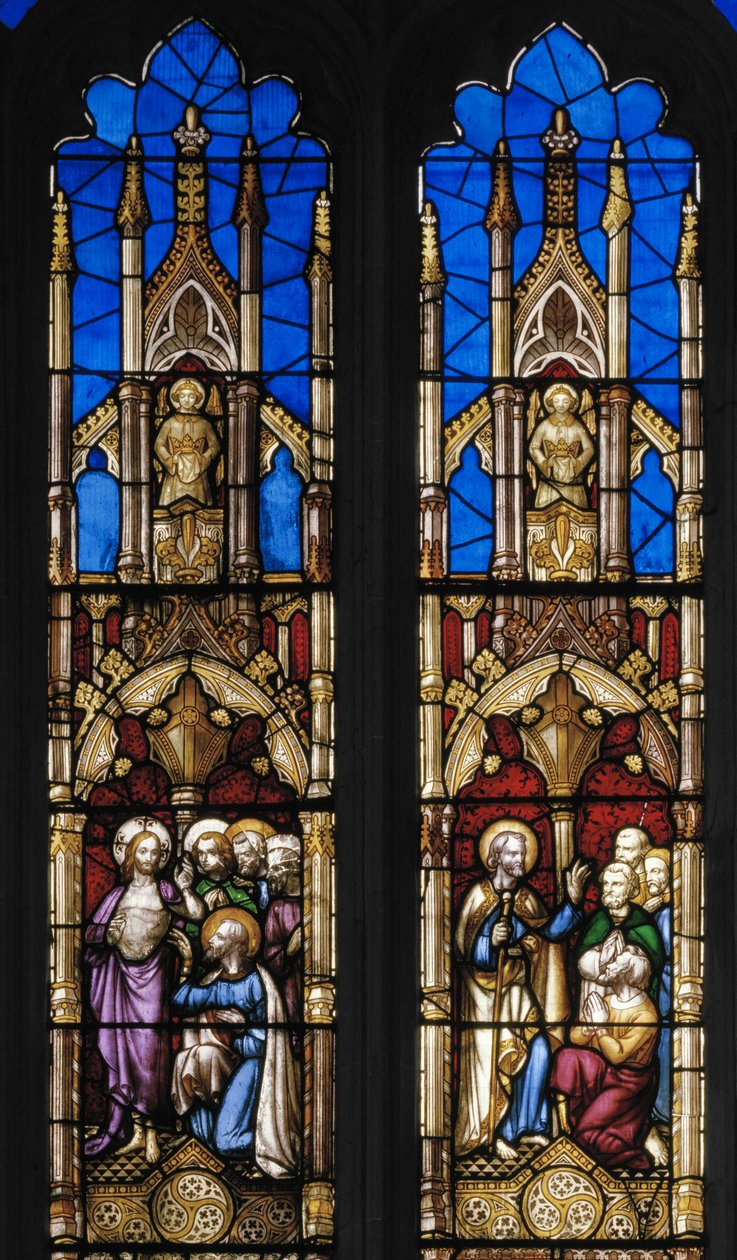 Eventos en la Vida de Santo Tomás Apóstol (detalle) de Augustus Welby Northmore Pugin