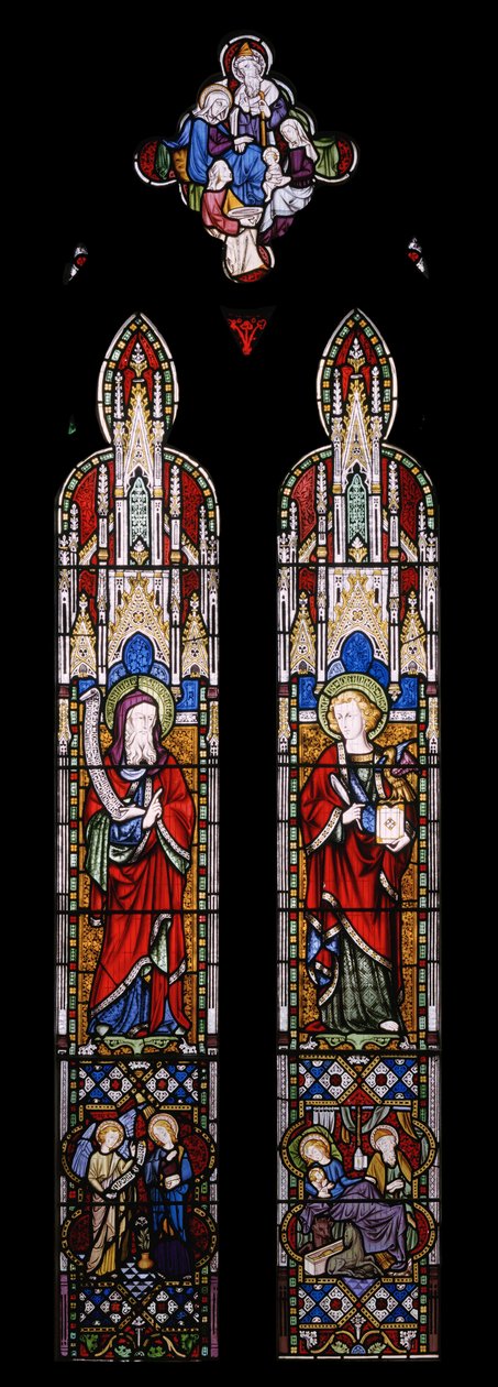 Isaías y San Juan Evangelista de Augustus Welby Northmore Pugin