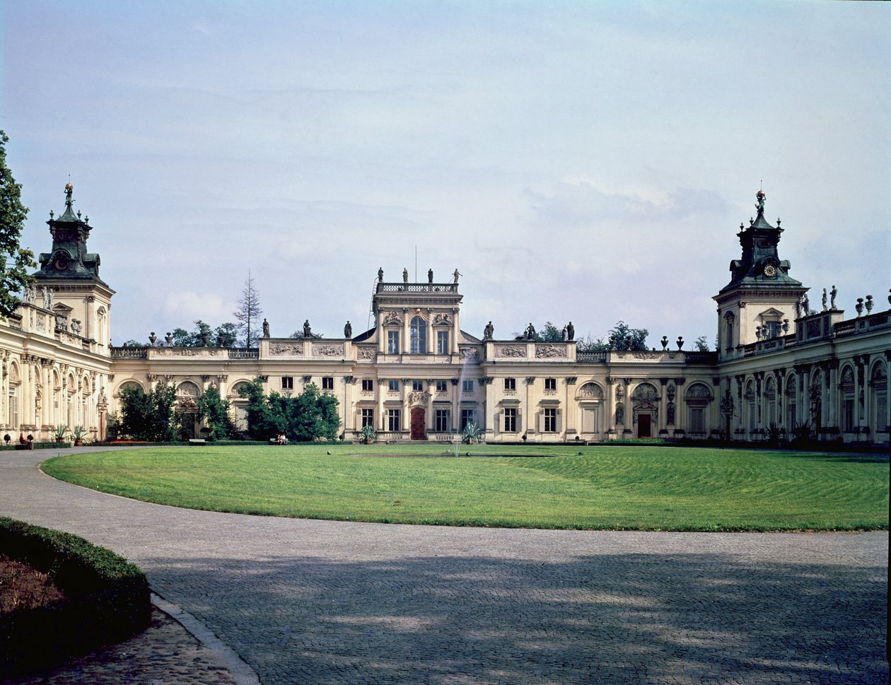 Vista exterior del palacio, construido c.1677 de Augustyn Locci