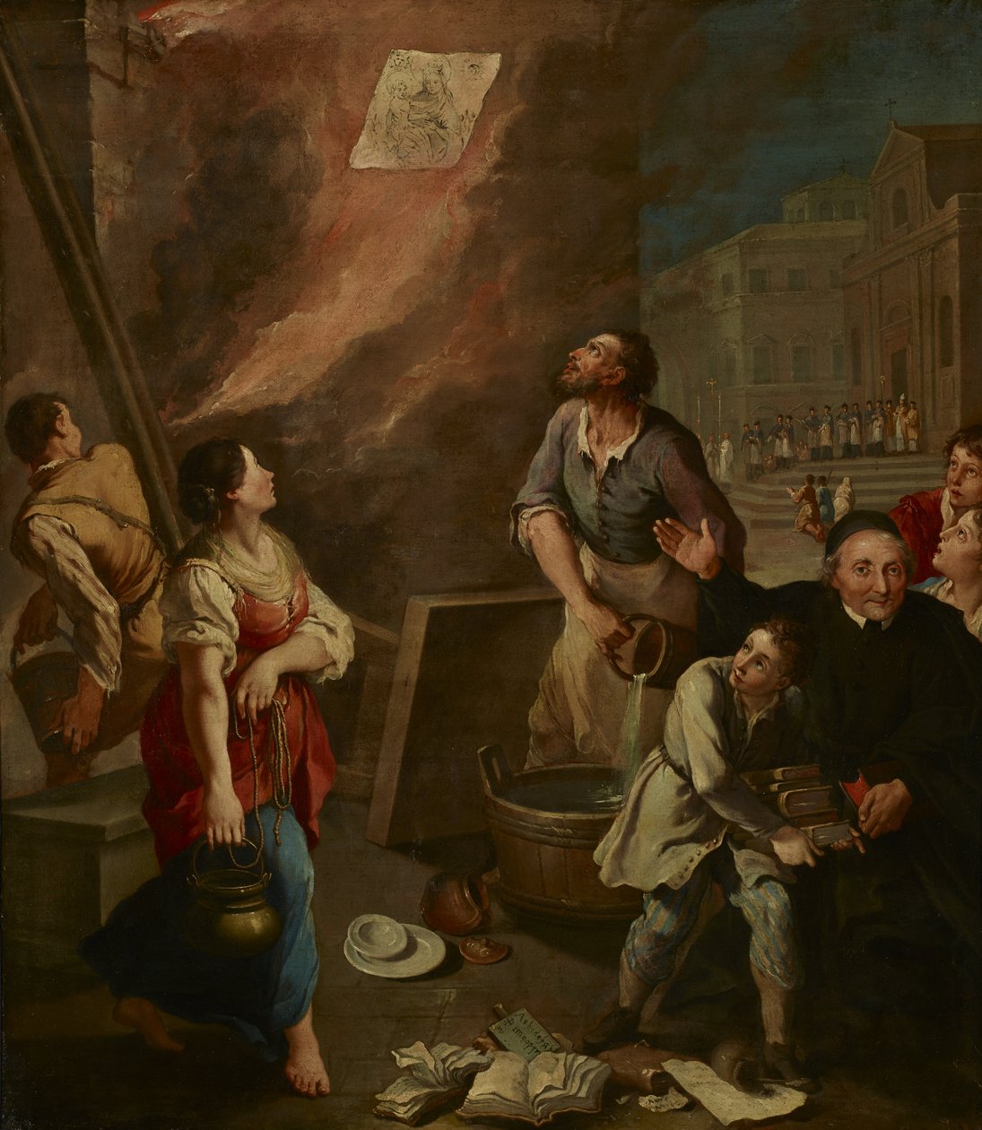 Modelo para Madonna del Fuoco, Protectora de Forli de Aureliano Milani