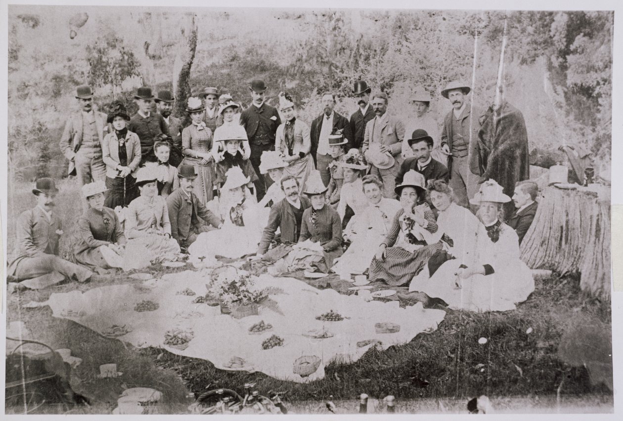 William Lawrence Bragg (1890-1971) y su familia en Australia, finales del siglo XIX de Australian Photographer