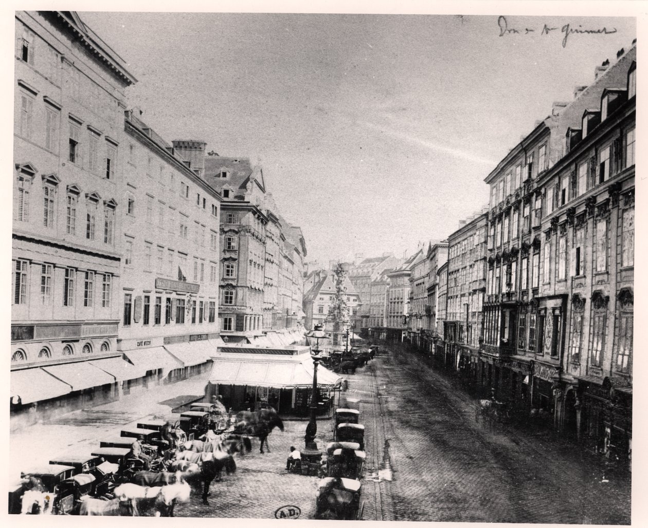Vista del Graben, Viena, c.1860-80 de Austrian Photographer