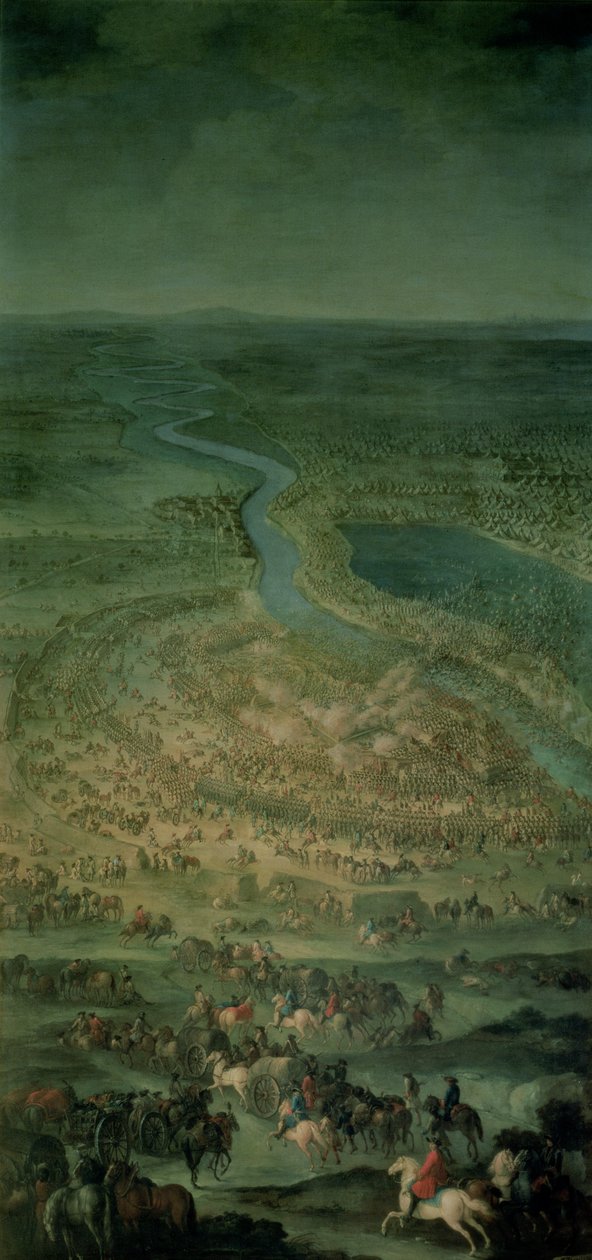 La batalla de Senta, 11 de septiembre de 1697 en la que las tropas imperiales del Imperio Austriaco bajo Eugenio de Saboya (1663-1736) derrotaron al ejército turco de Austrian School