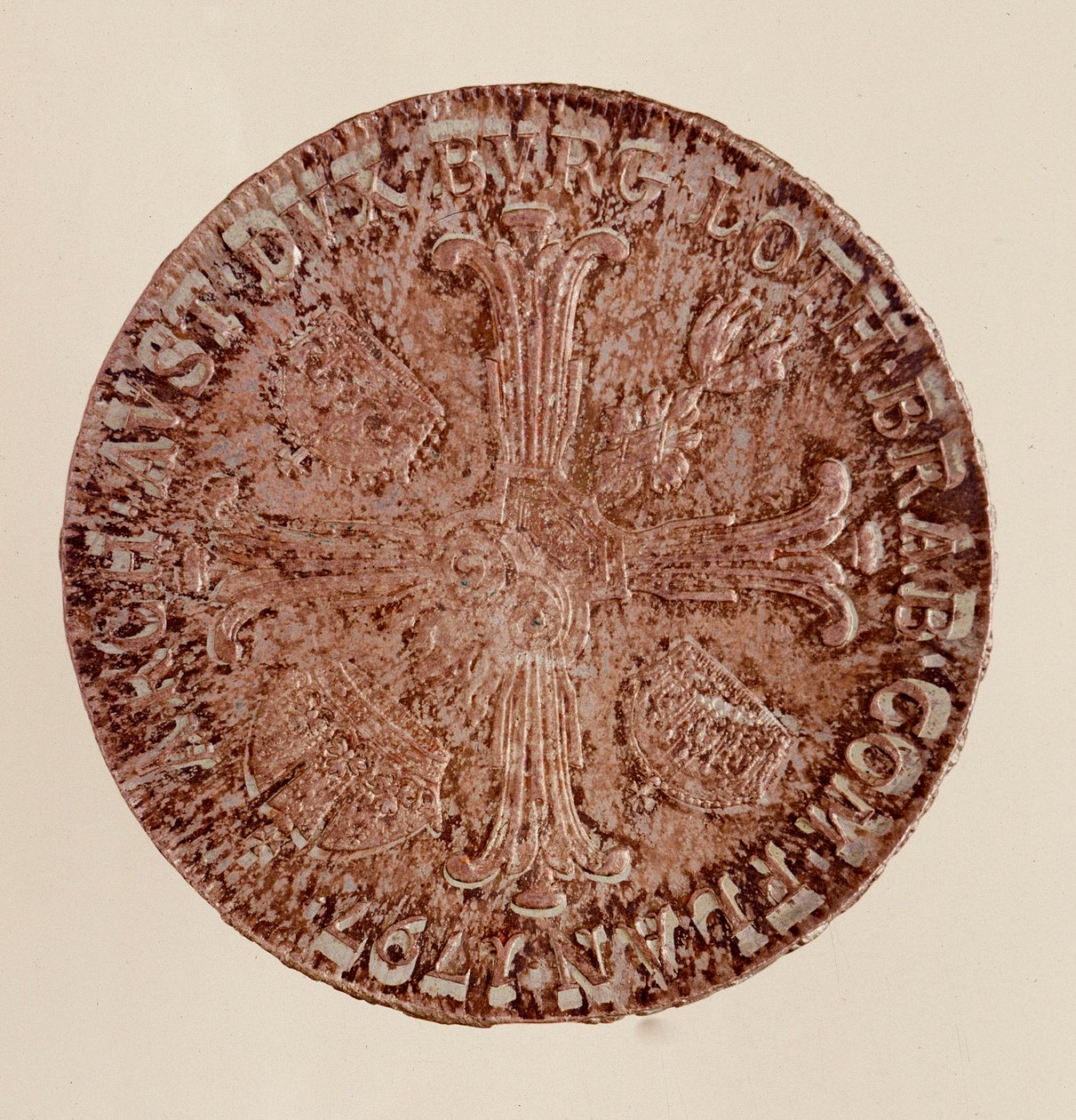 Taler de plata austriaco del emperador Francisco II (Francisco I de Austria o Francisco II del Sacro Imperio) (1768-1835) 1797 Diámetro 4 cm de Austrian School