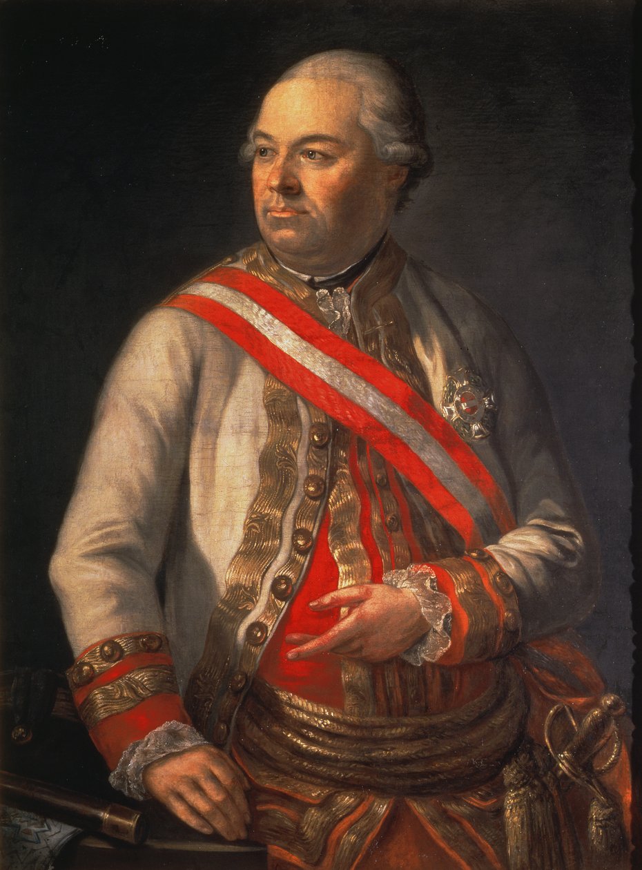 Conde Andreas Hadik von Futak (1710-90), comandante del ejército austríaco en la campaña contra Turquía en 1789 de Austrian School