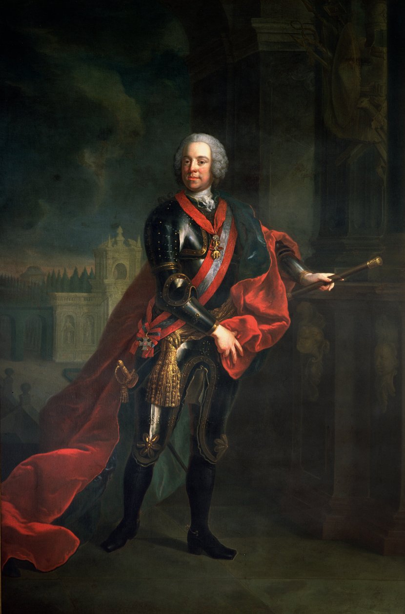 Conde Leopold Joseph von Daun (1705-66), Mariscal de Campo y Comandante en Jefe Austriaco durante la Guerra de los Siete Años, derrotando a Federico el Grande en el sitio de Kolin de Austrian School