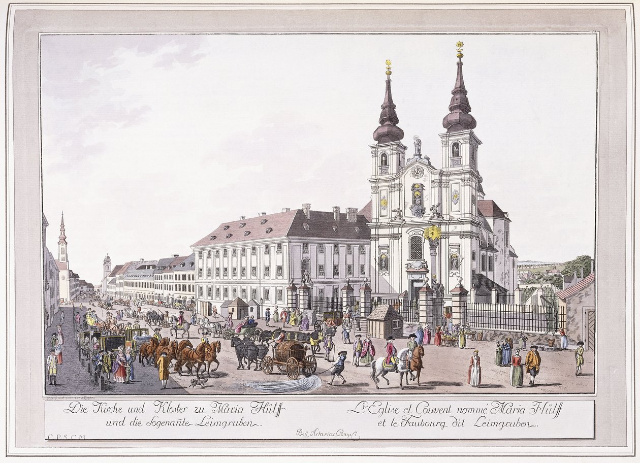 Iglesia parroquial y convento de Mariahilf en Leimggruben de Austrian School