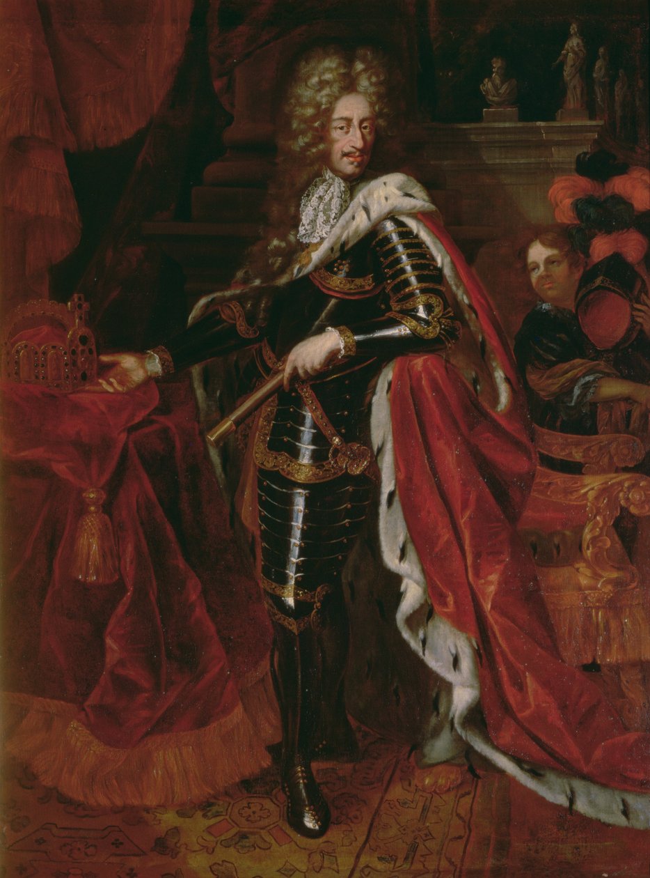 Retrato de Leopoldo I, Emperador del Sacro Imperio Romano (1640-1705) de Austrian School