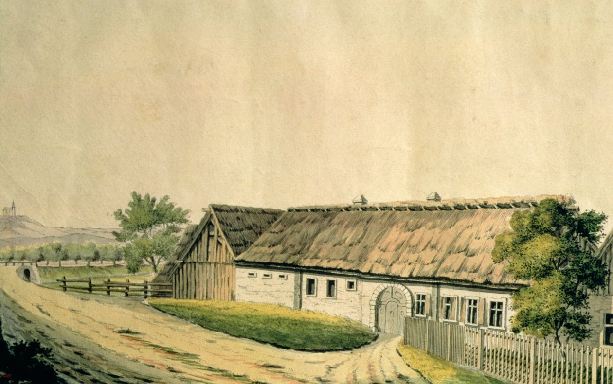 El lugar de nacimiento de Franz Joseph Haydn (1732-1809) en Rohrau, Baja Austria de Austrian School