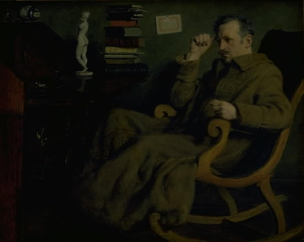 El artista reflexionando de Axel Helsted