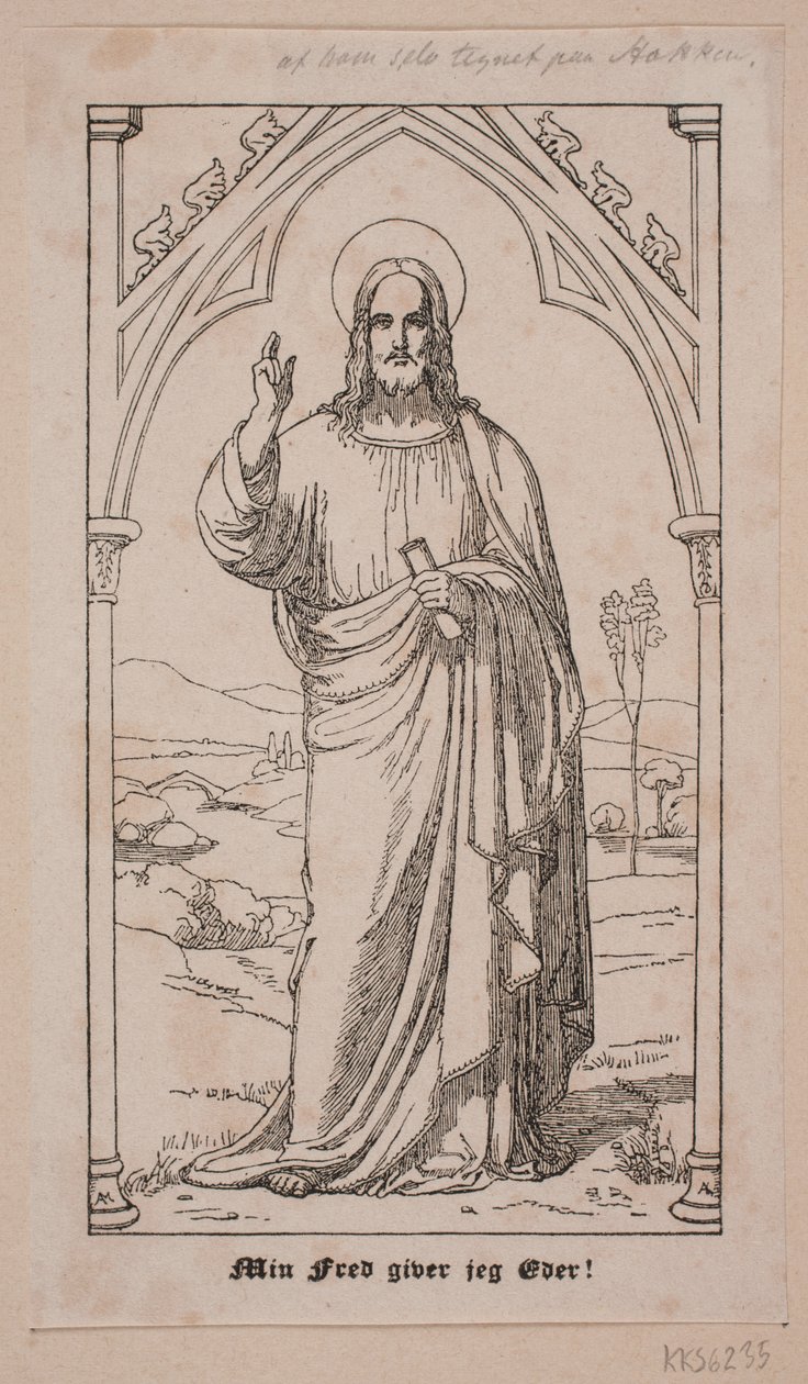 Cristo bendiciendo de Axel Theodor Kittendorff