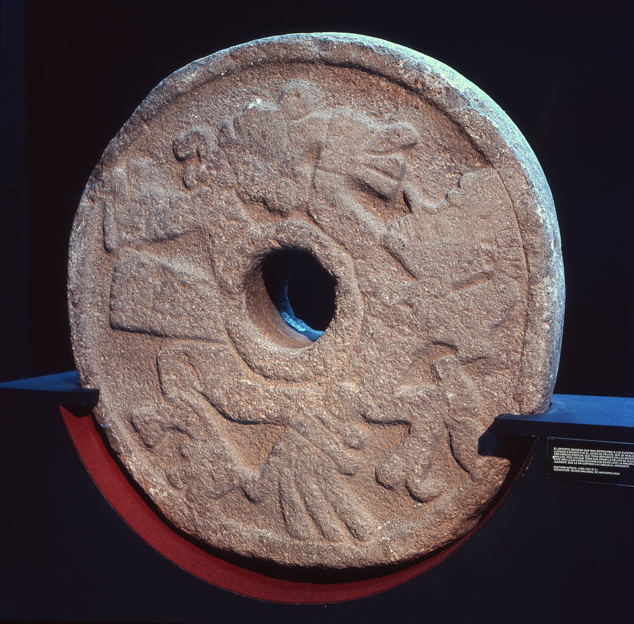 Piedra usada en el juego de pelota de Aztec