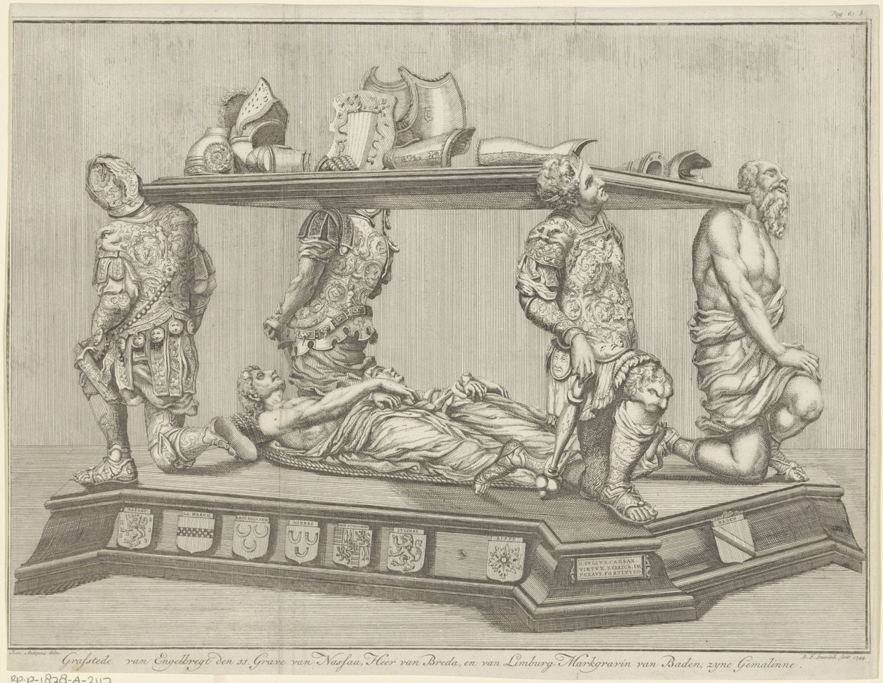 Monumento funerario de Engelbrecht II, Conde de Nassau-Dillenburg-Breda, 1504 de B.F. Immink