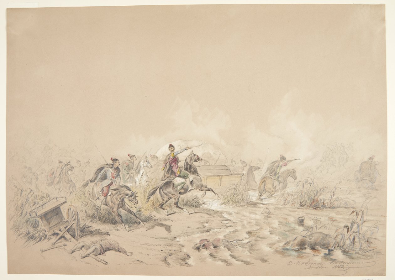 Escena de guerra de B. Bachmann Hohmann