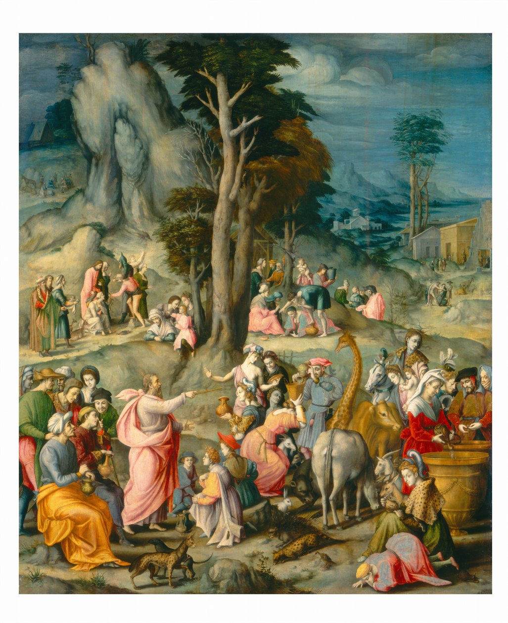 La Recolección del Maná de Bacchiacca