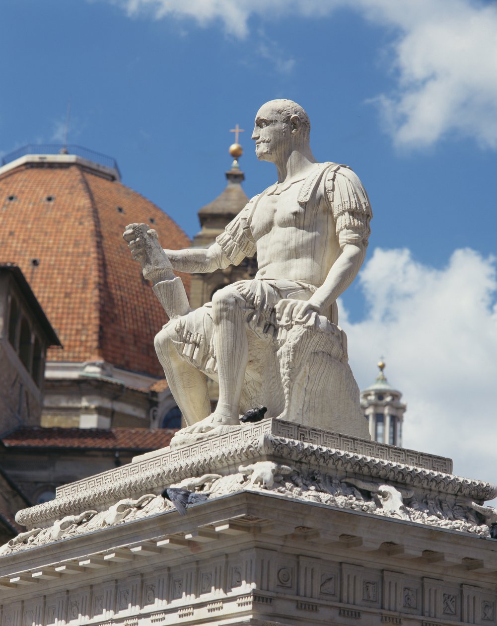 Monumento a Giovanni dalle Bande Nere, Piazza San Lorenzo, Florencia de Baccio Bandinelli