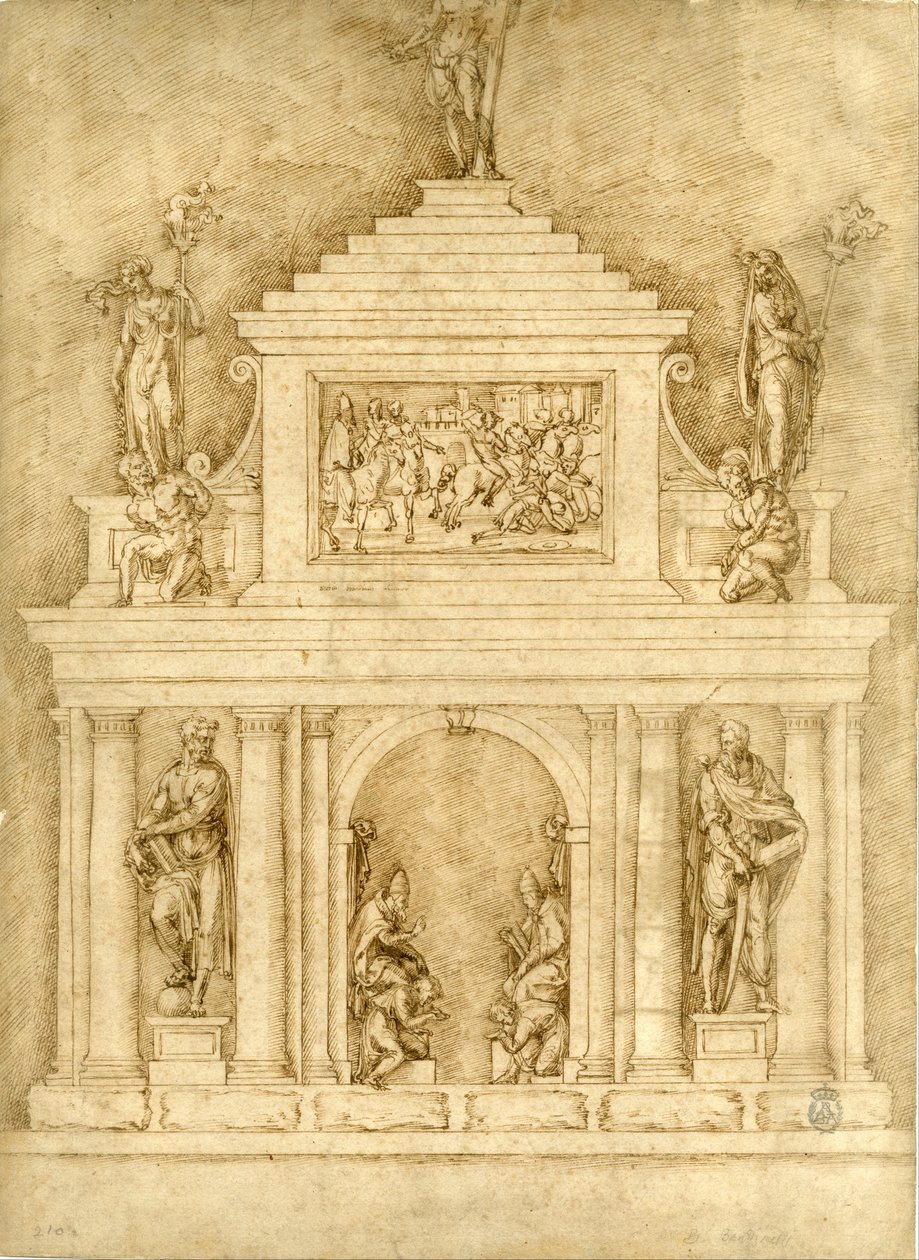 Proyecto para las sepulturas de León X y Clemente VII de Baccio Bandinelli