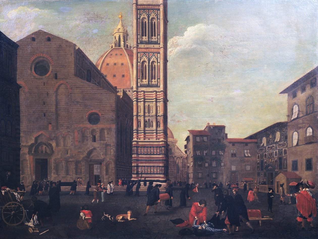 La peste en Florencia en 1630 de Baccio del Bianco