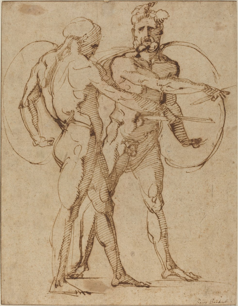 Dos desnudos masculinos de Baccio Bandinelli