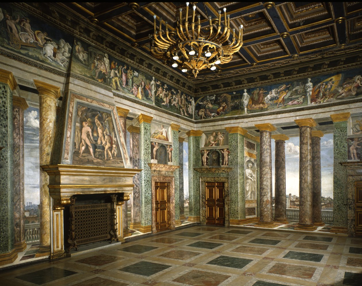 Sala de Perspectivas (fresco) de Baldassarre Peruzzi
