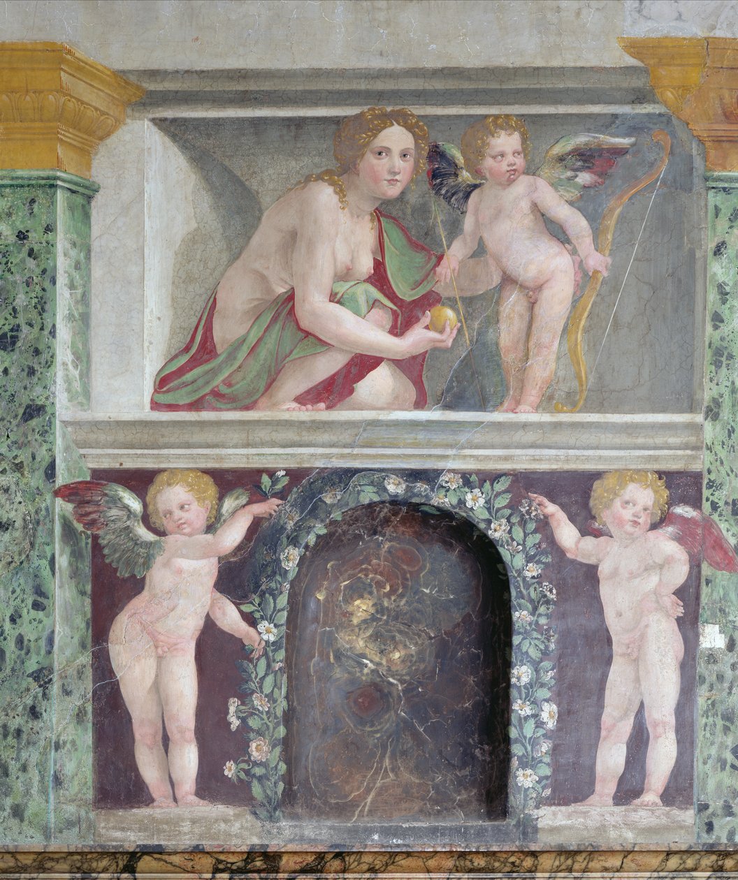La Sala de las Perspectivas (detalle del nicho trompe l