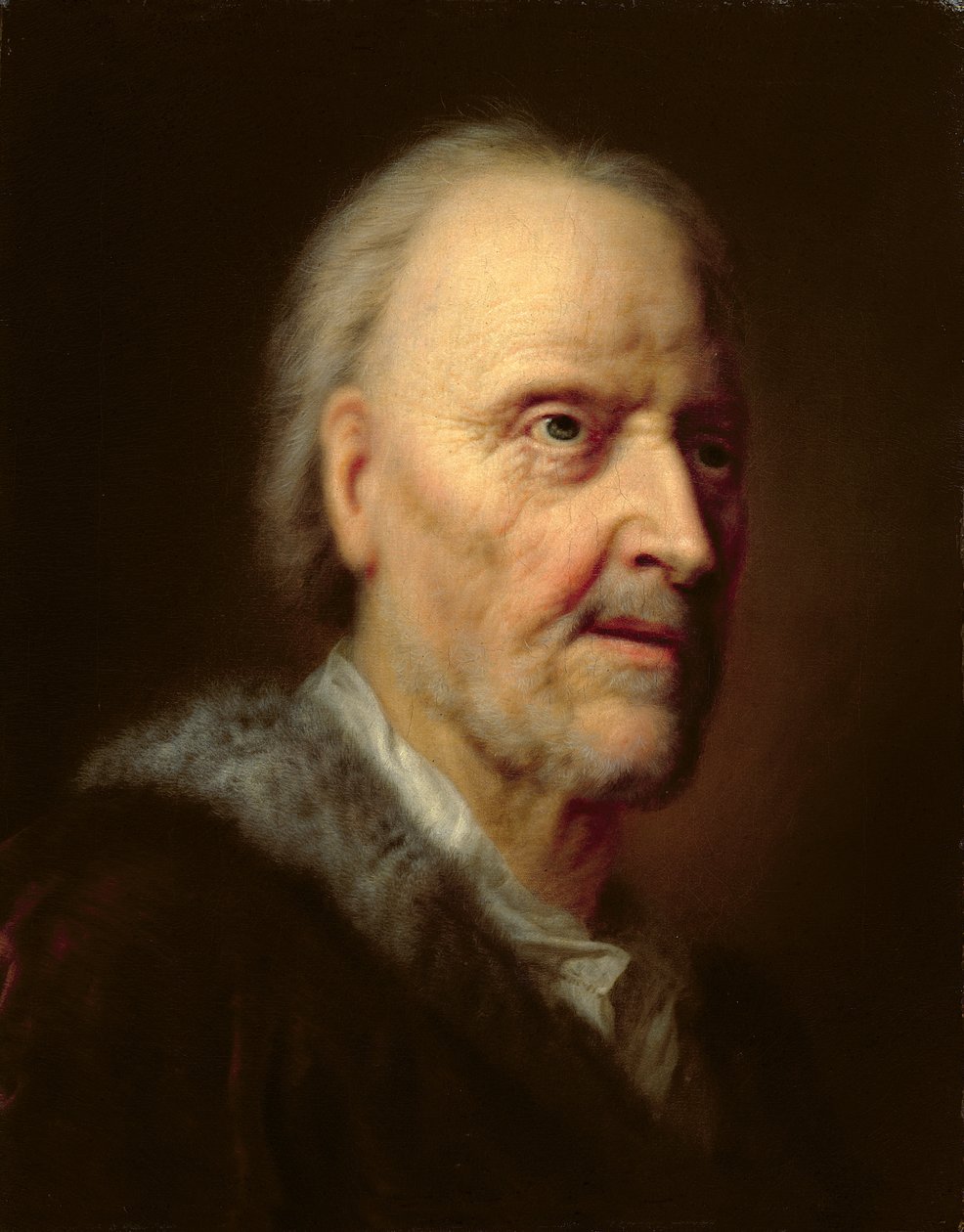 Retrato de un Hombre Viejo de Balthasar Denner