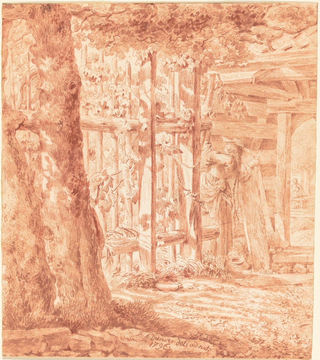 Encuentro junto a la cerca del jardín de Balthasar Anton Dunker