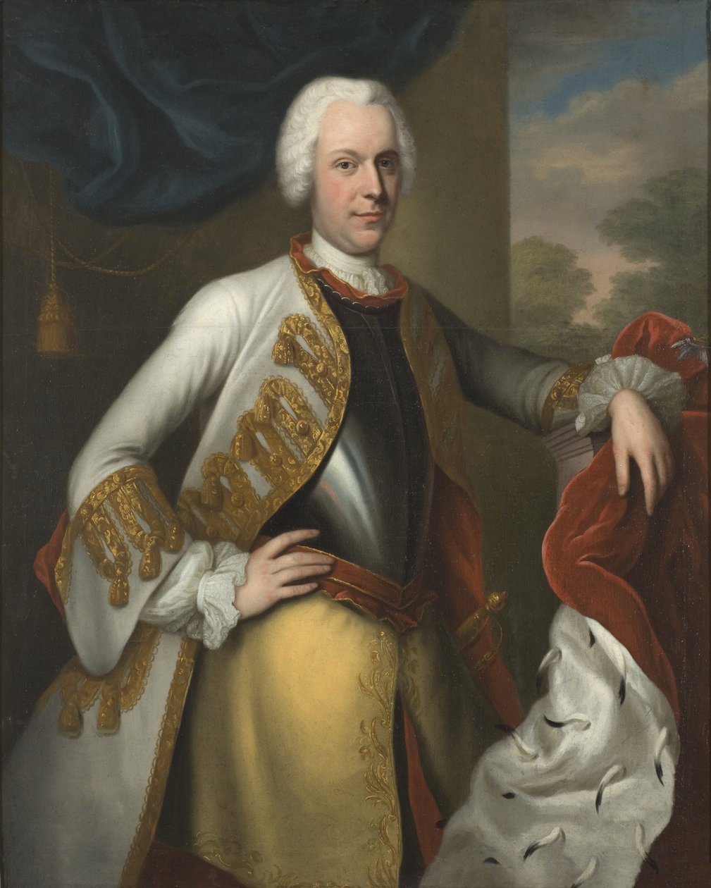 Adolf Fredrik (1710-1771), rey de Suecia, duque de Holstein-Gottorp, príncipe-obispo de Lübeck, casado con Lovisa Ulrika de Prusia de Balthasar Denner