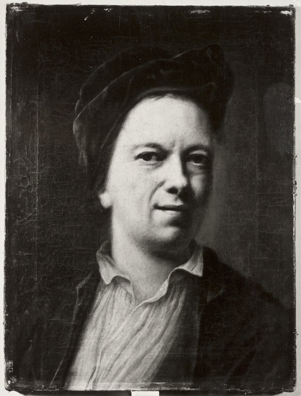 Retrato de un hombre, posiblemente un autorretrato de Balthasar Denner