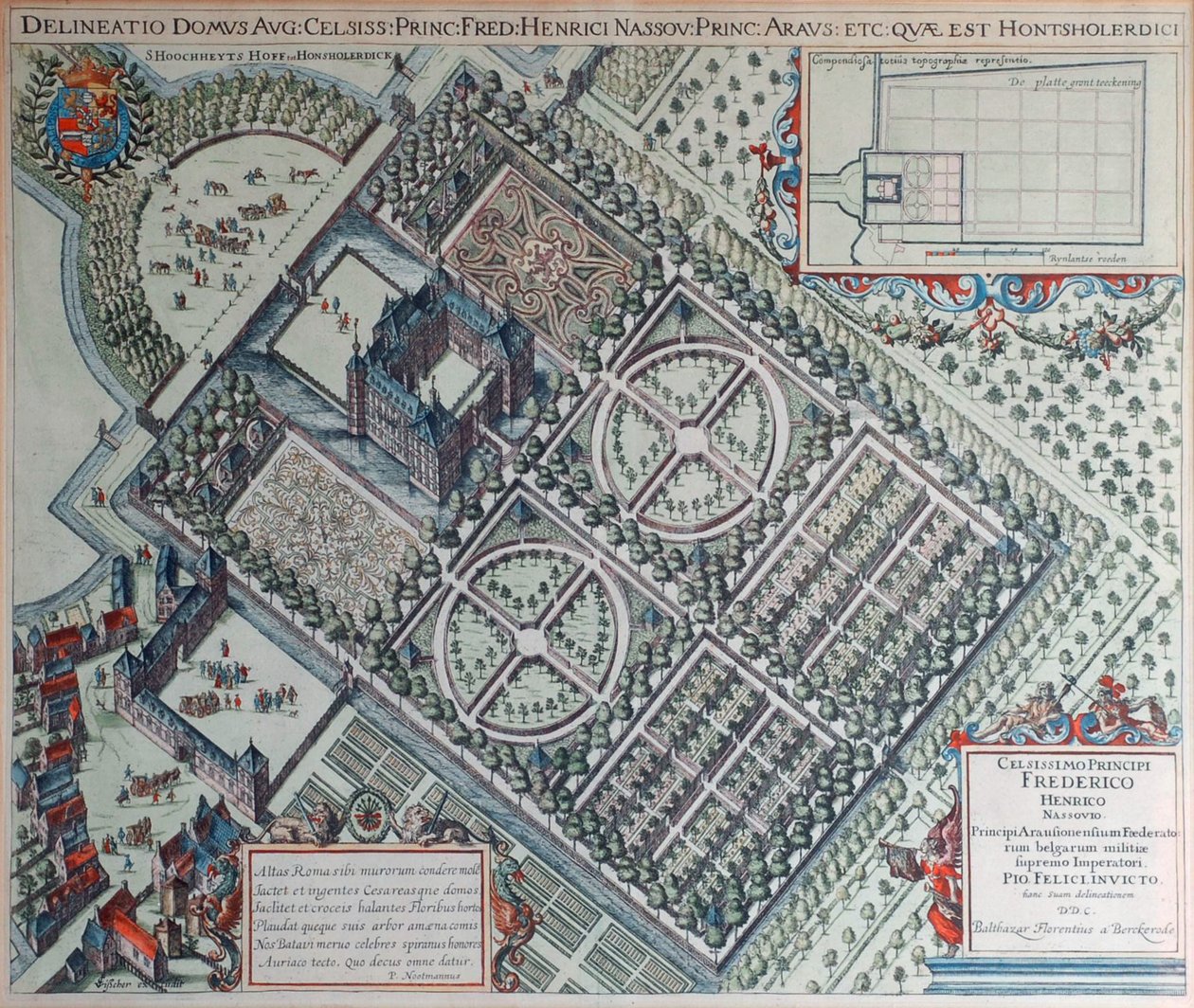 Hof te Honsholerdijk (siglo XVII) de Balthasar Florisz. van Berckenrode