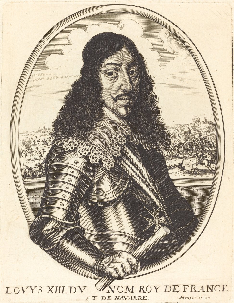 Luis XIII, Rey de Francia de Balthasar Moncornet