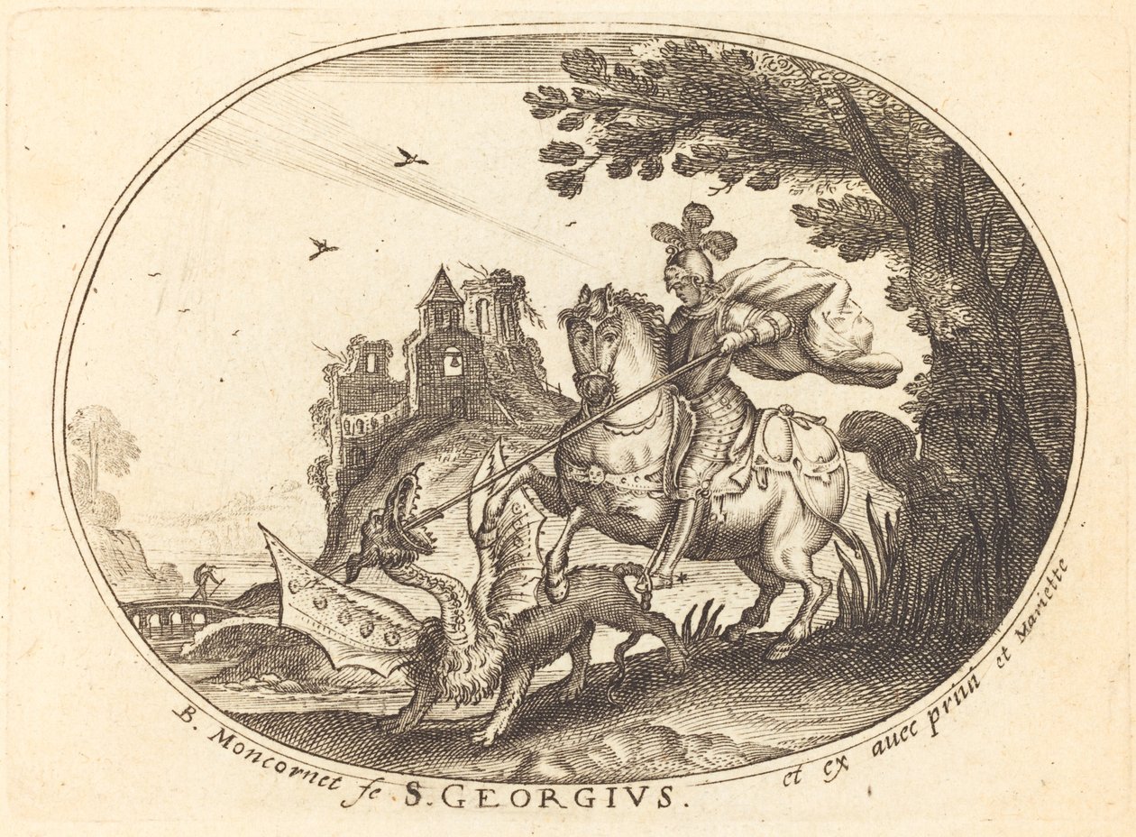 San Jorge y el dragón de Balthasar Moncornet