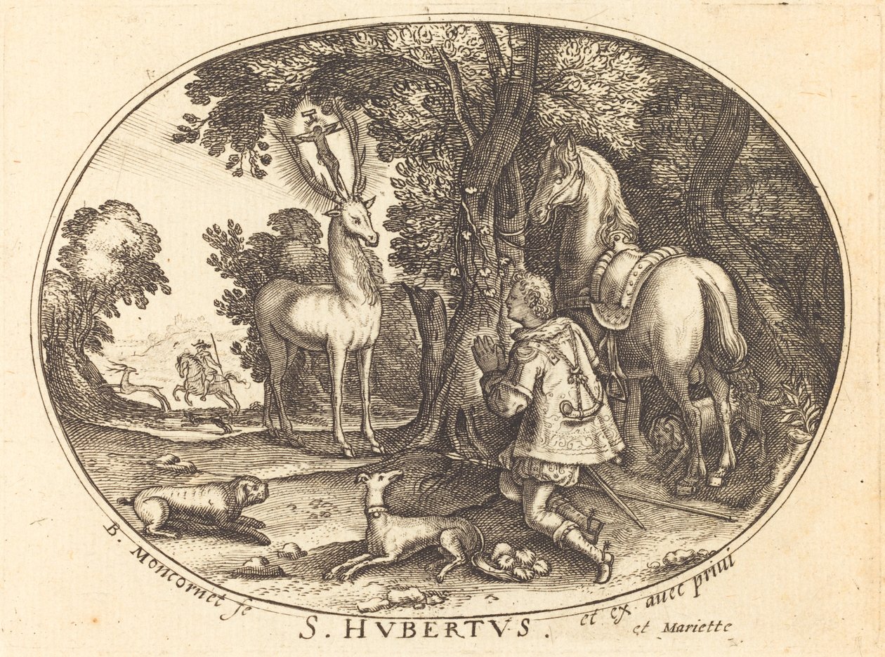 La Visión de San Huberto de Balthasar Moncornet