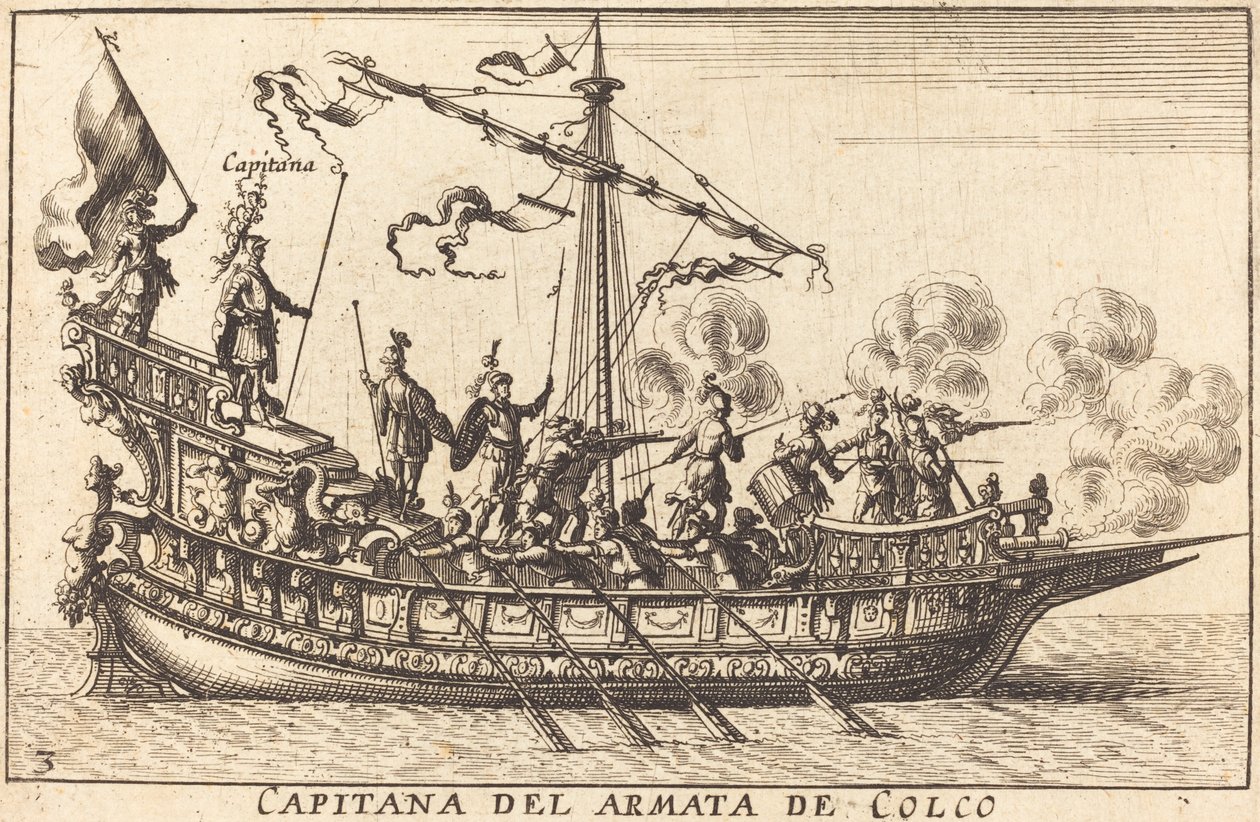 Capitana del Armata de Colco de Balthasar Moncornet after Remigio Cantagallina