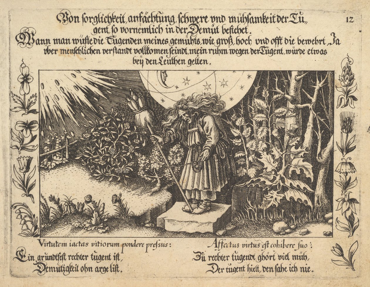 Von sorglichkeit ansächtung, schwere und mühsaigkeit der Tugent, so vornemlich in der Demut..., 1652 de Balthasar Schwan