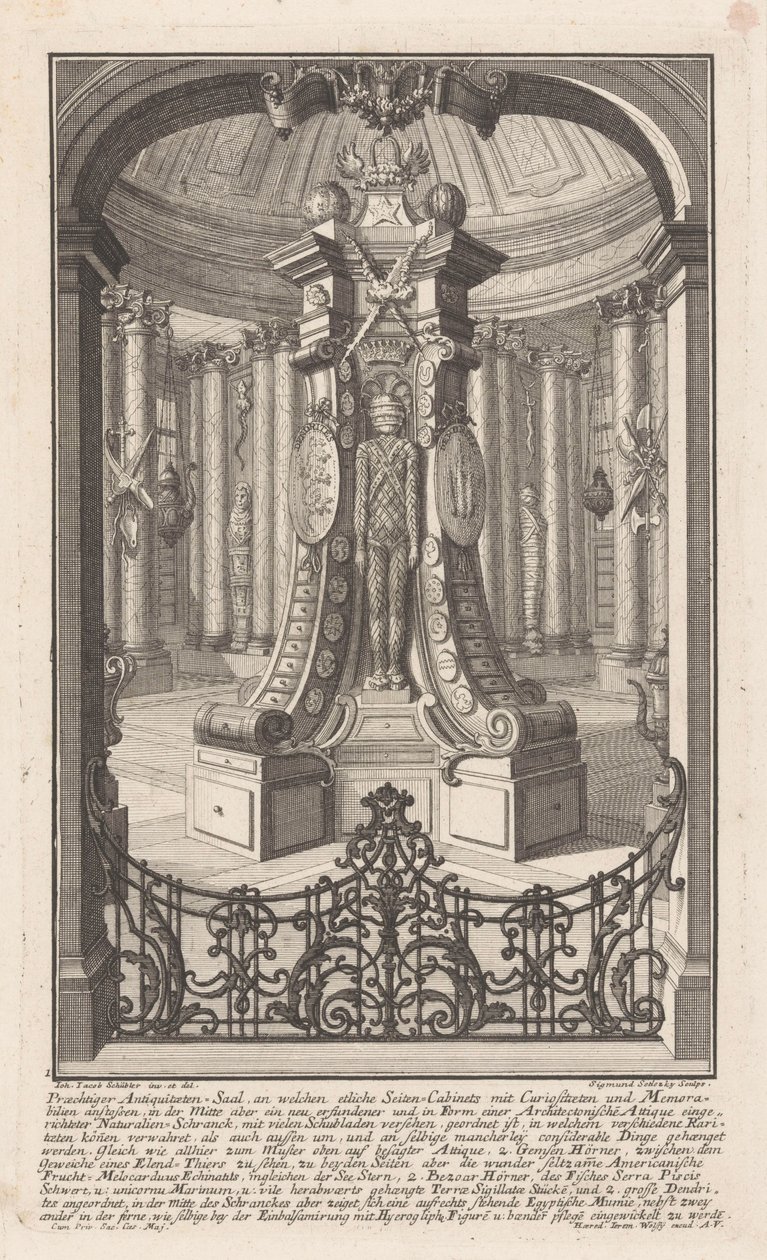 sala de antigüedades de Balthasar Sigmund Setletzky