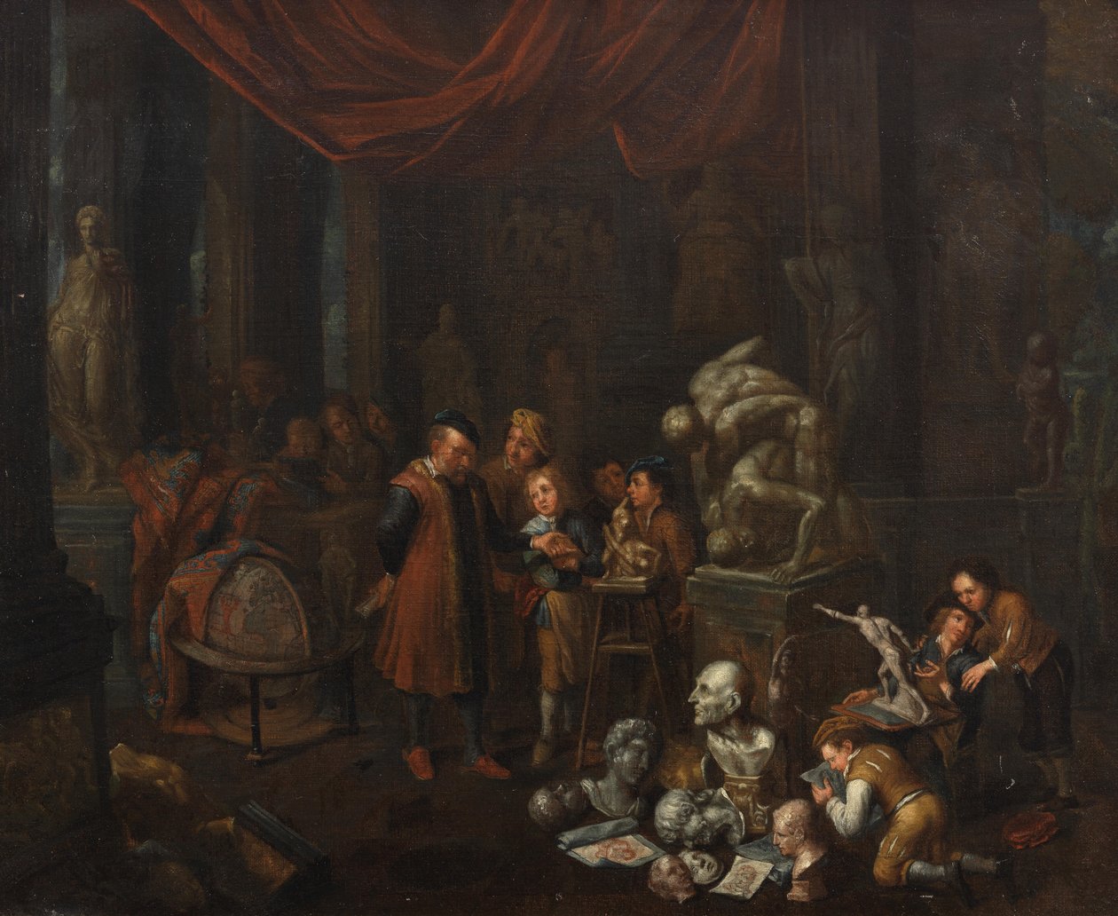 El taller del escultor de Balthasar van den Bossche