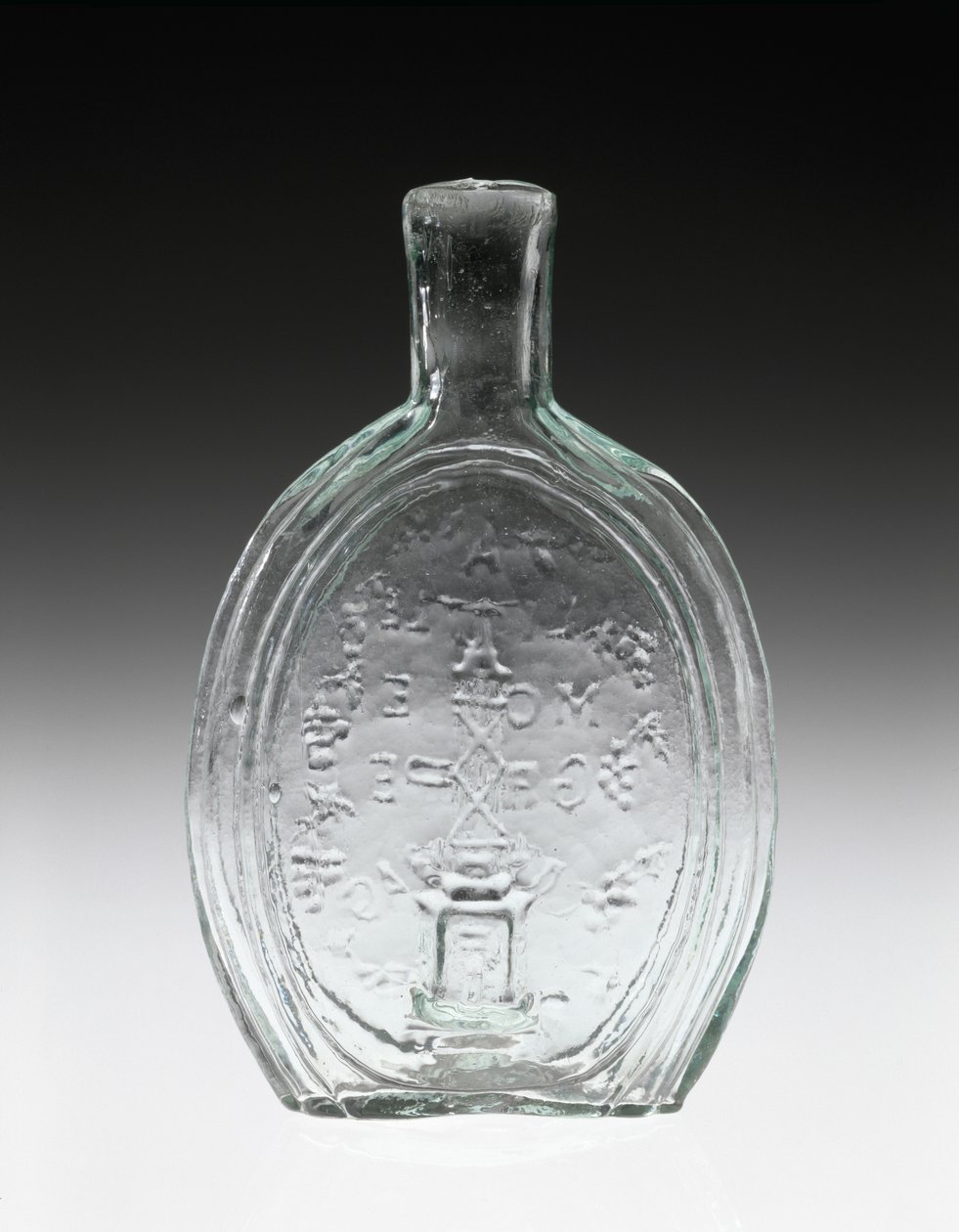 Frasco figurado, c. 1847 de Baltimore Glass Works