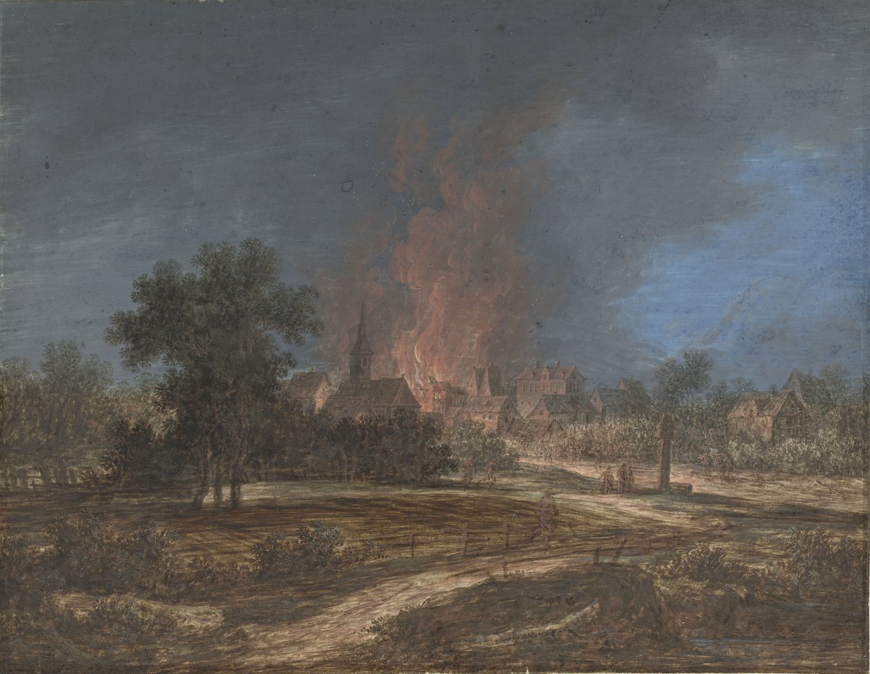 Incendio en un pueblo de Barbara Regina Dietzsch