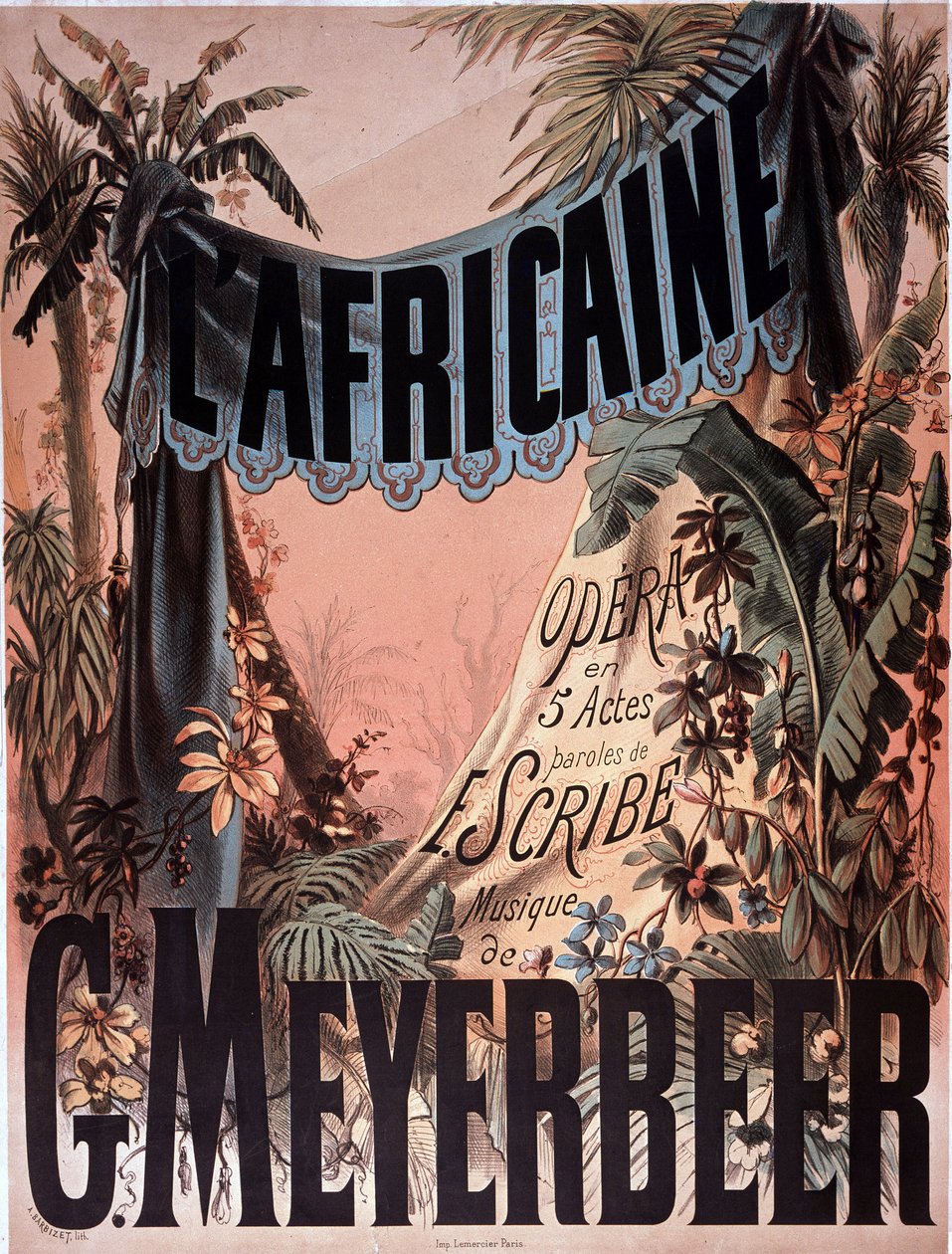 Cartel para la ópera "L