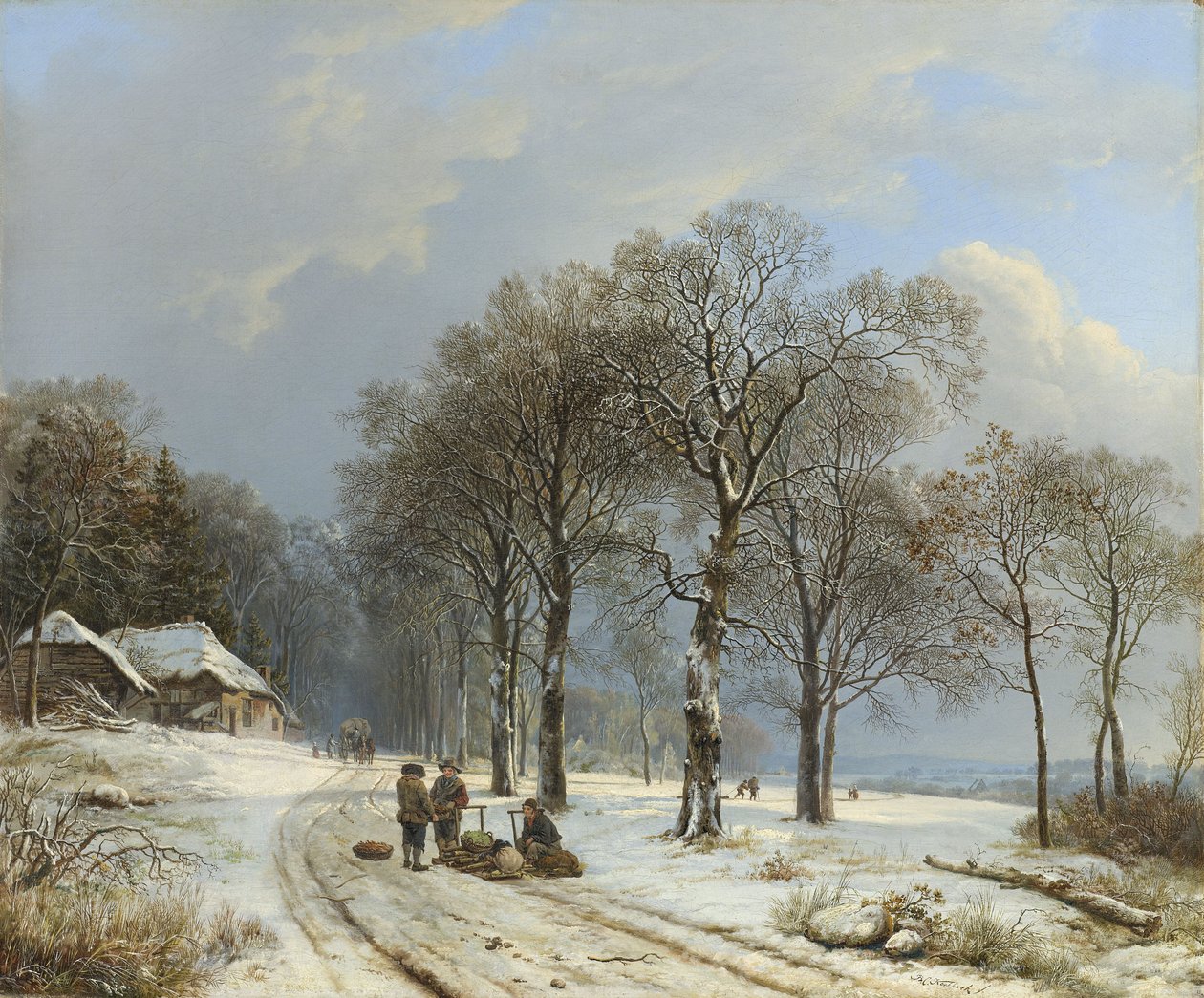 Paisaje de invierno, 1835-8 de Barend Cornelis Koekkoek